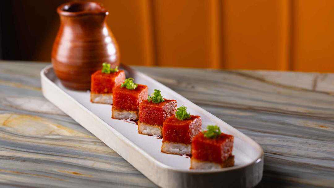 Spicy Tuna Crispy Rice at Bel-Aire Lounge
