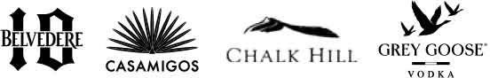 Belvedere 10, Casamigos, Chalk Hill, Grey Goose Vodka