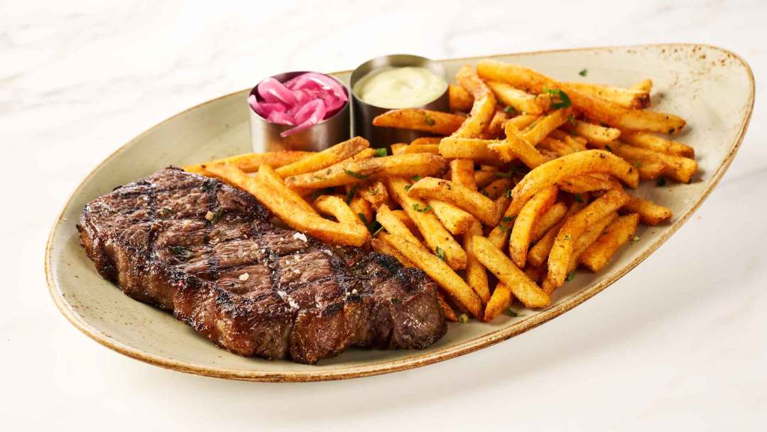 Steak and Fries at Brass Fork