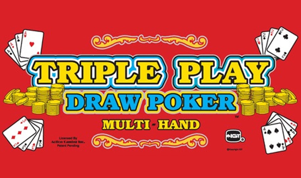 Triple Play Draw Poker Milti-Hand video roker logo