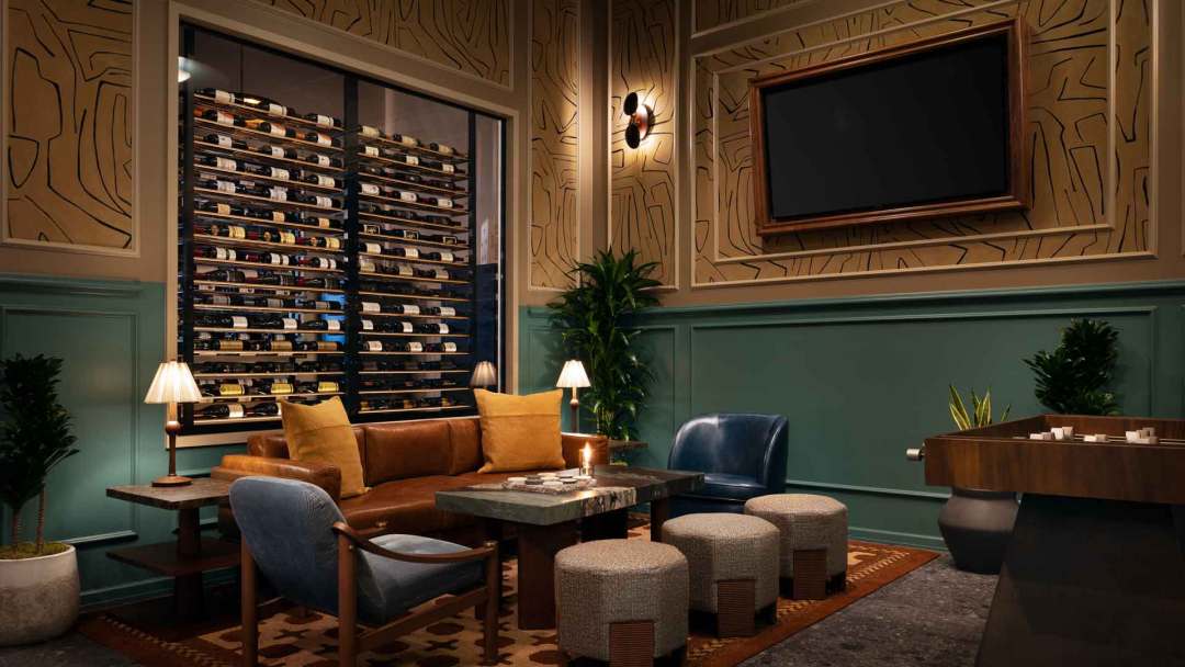 Wine Room Seating at Hearthstone