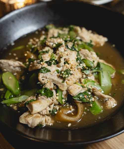 Rad Na with Chicken at Lotus of Siam