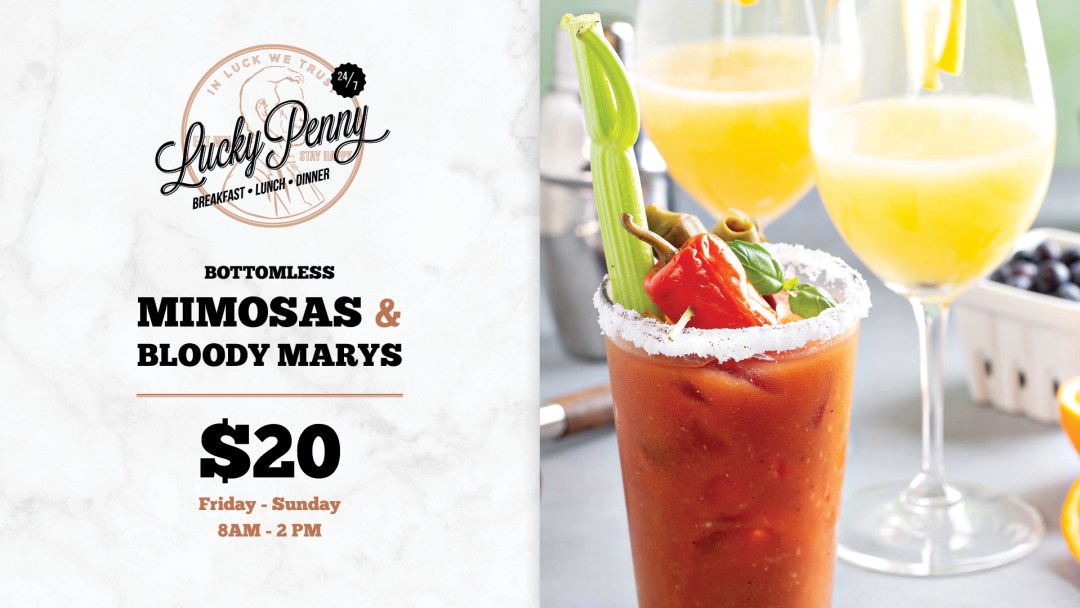 Bottomless Mimosas and Bloody Marys at Lucky Penny