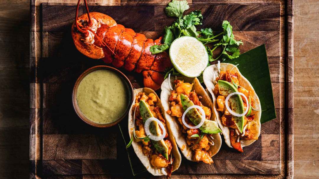 Butter Poached Lobster Tacos at Mijo