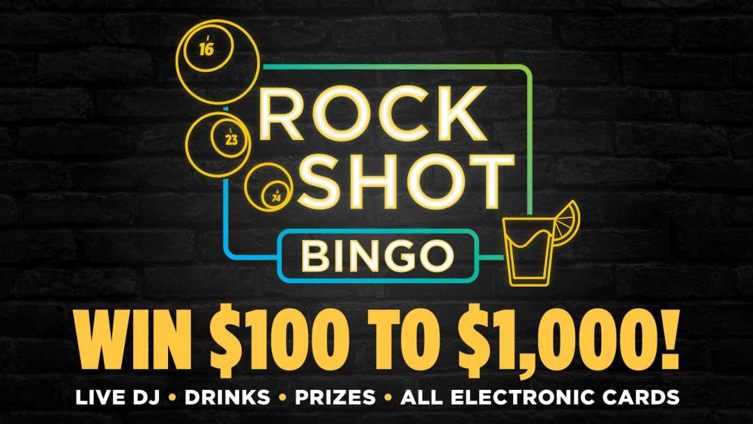 Rock Shot Bingo Win $100 To $1,000