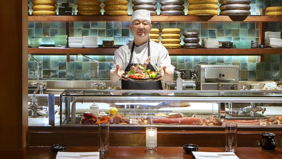 Blue Ribbon Sushi Serving Counter