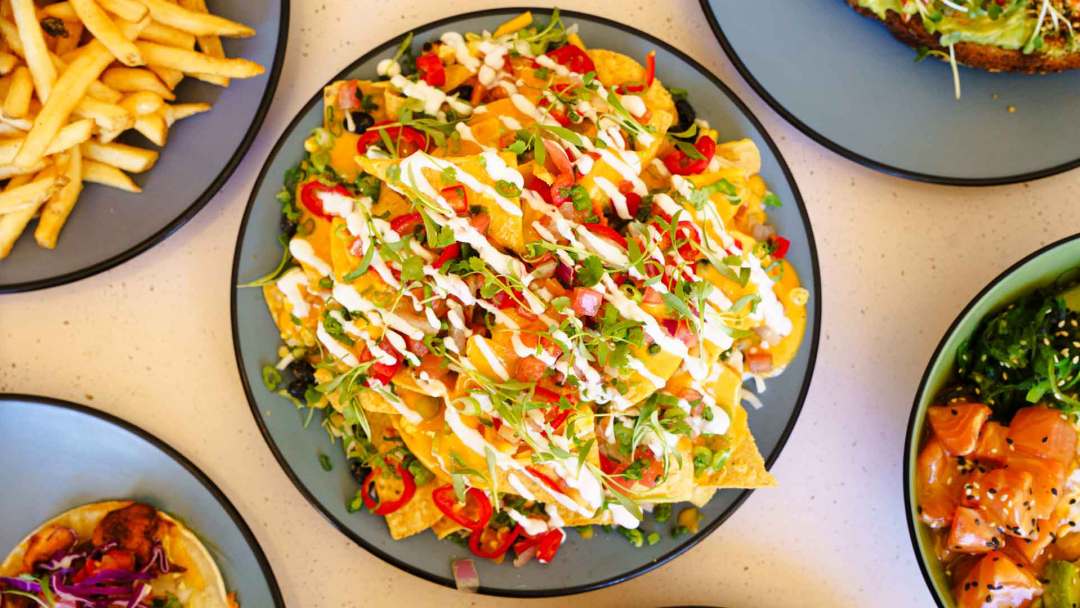 Loaded Nachos at Sandbar Grille