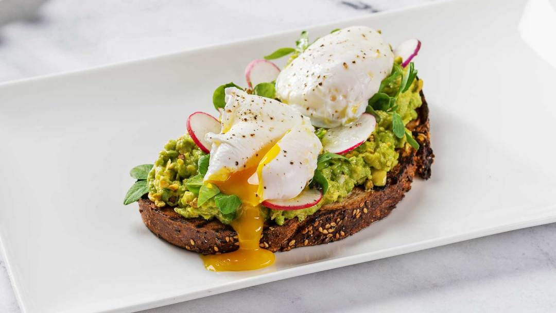 The Brass Fork Avocado Toast and Eggs