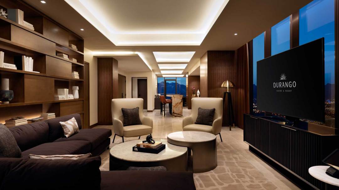 Terrace King Suite Living Room and Bar at Durango