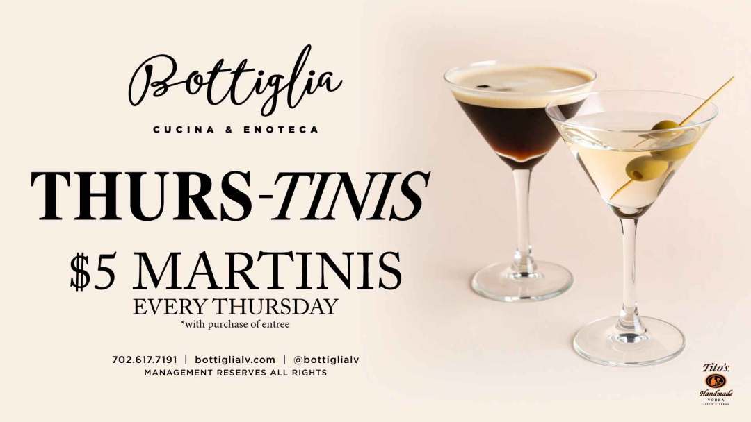 Thurs-Tinis at Bottiglia