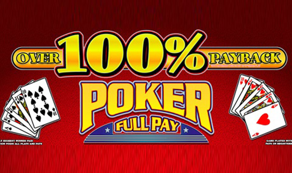 100 Percent Payback Poker Video Poker logo